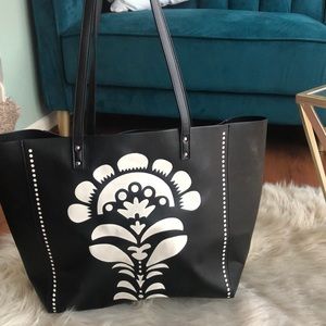 Vera Bradley leather tote bag